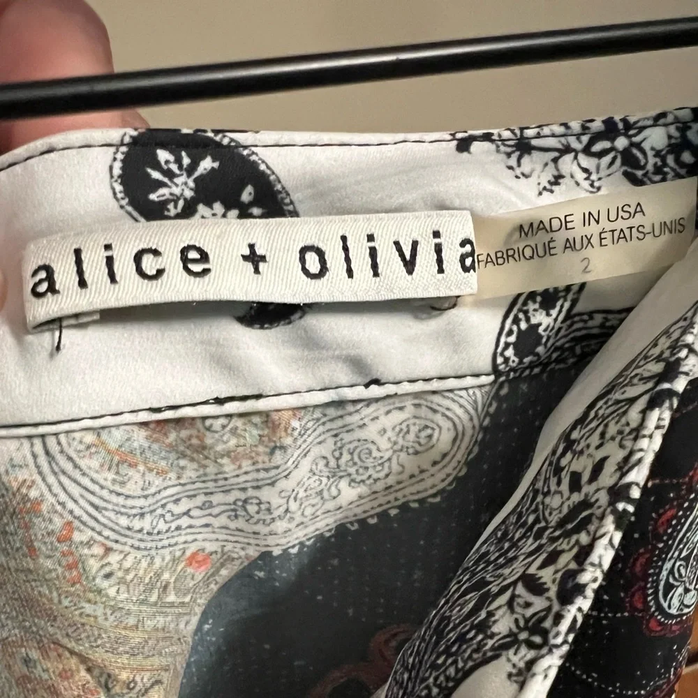 Alice + Olivia Boho Wide Leg Palazzo Pants Size 2